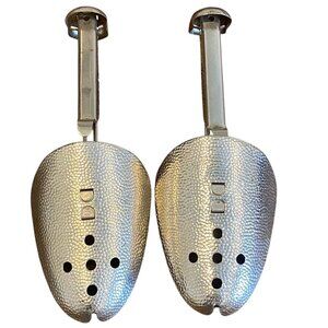 VTG Hammered Metal Adjustable Shoe Tree Stretchers Shapers #132Q